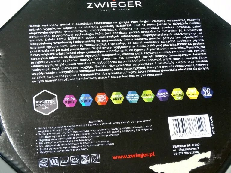 Lumarko Garnek 28cm Zwieger Sensa Thermo