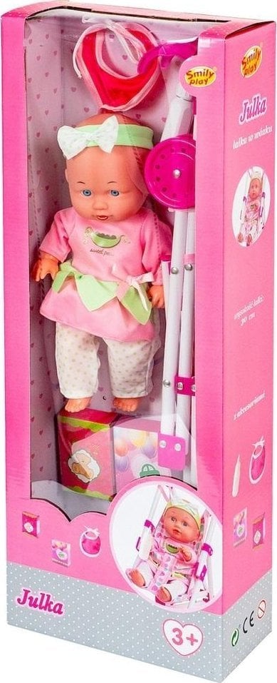 Lalka Julka 30cm w wózku