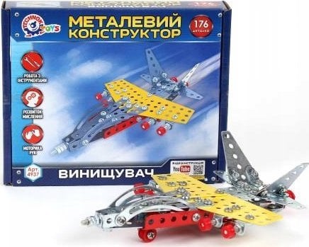 Technok Klocki konstrukcyjne metalowe Samolot 176el 4937 TechnoK p10