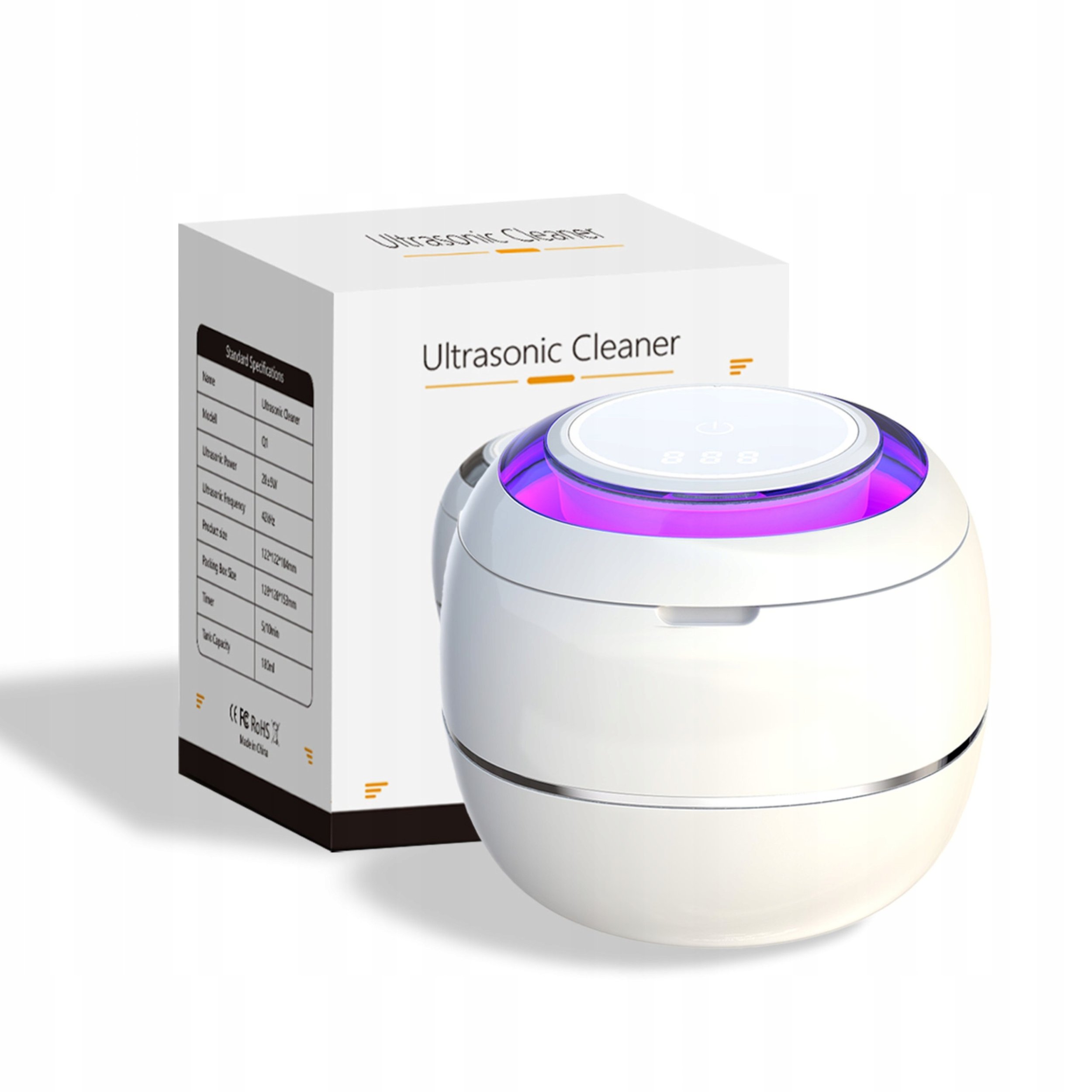 MYJKA ULTRADŹWIĘKOWA STERYLIZATOR KOSMETYCZNY DO MYCIA CZYSZCZENIA BIŻUTERI