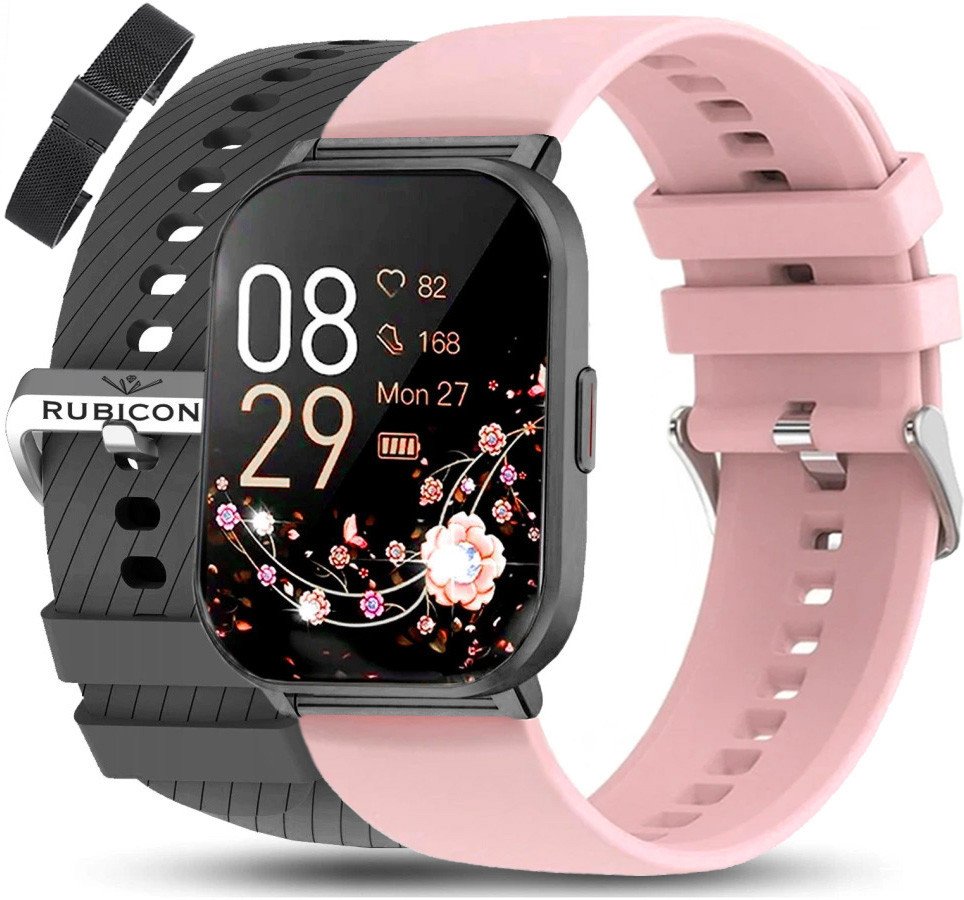 Zegarek SMARTWATCH Rubicon RNCF34 BLACK 3 paski
