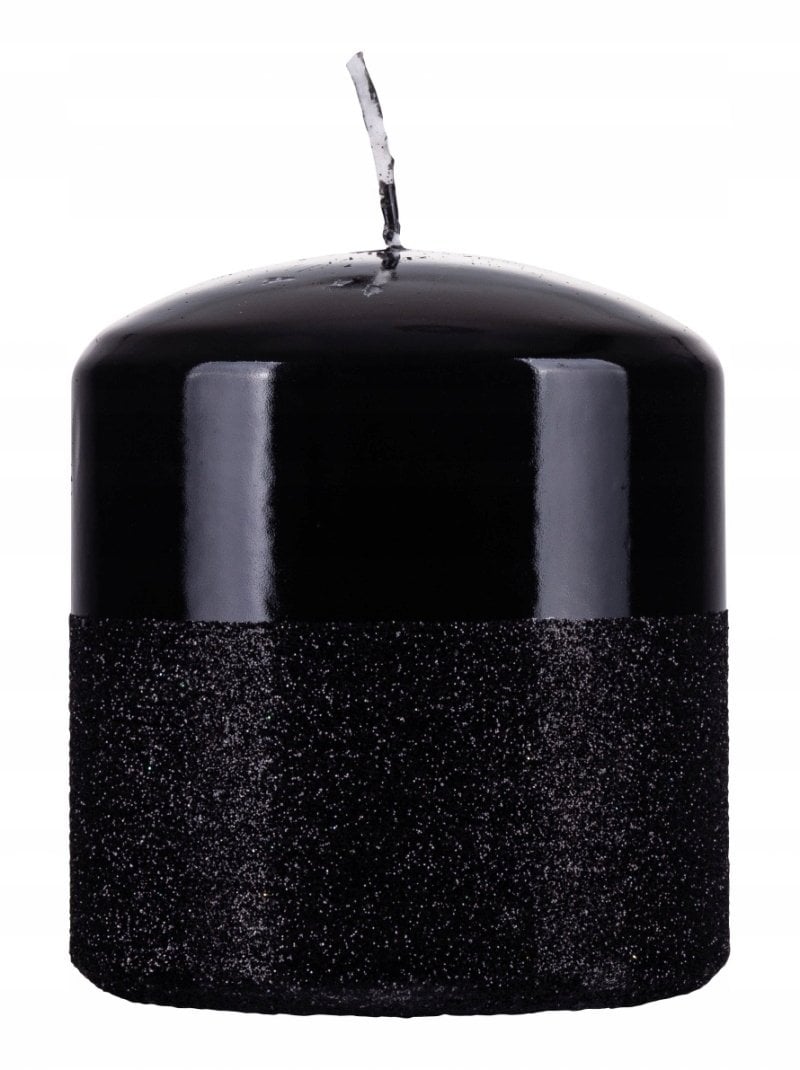 Donau Home Świeca słup Onyx, 80x90mm, czarny