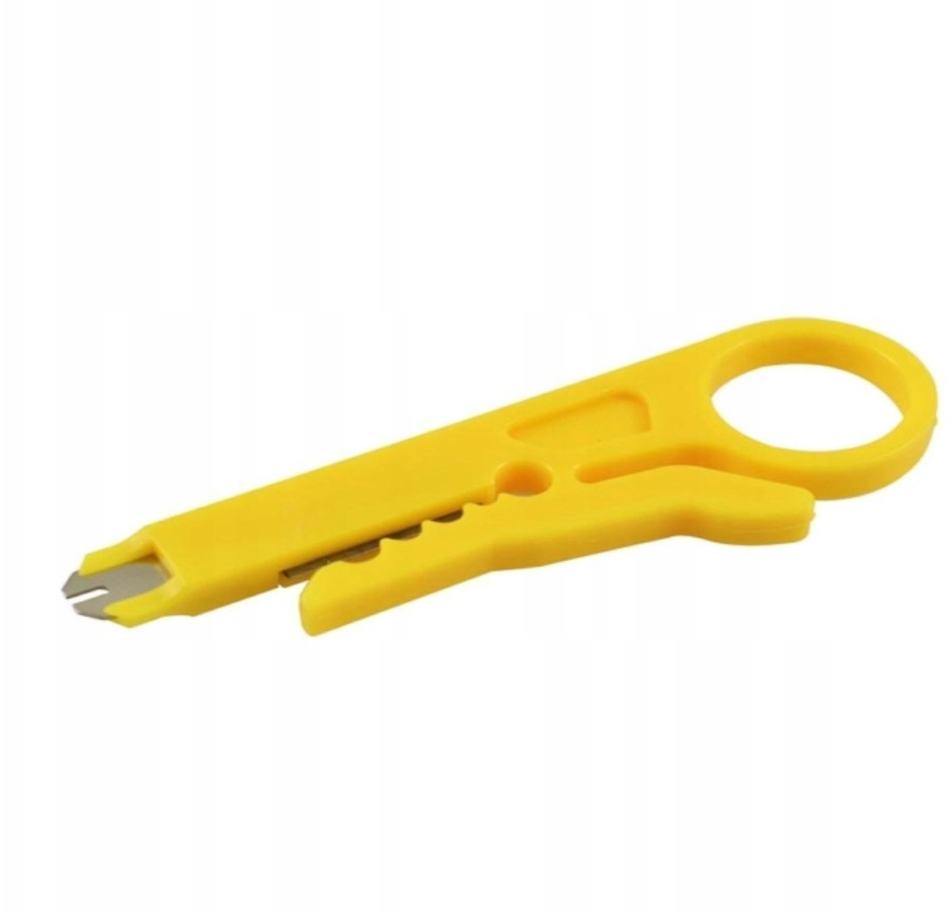 Ściągacz izolacji kabli typu skrętka + wciskacz LSA