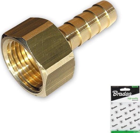 Bradas Nypel do węża GW 1/2 9mmNypel do węża GW 1/2 9mm