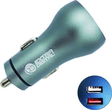 Ładowarka Extra Digital Extra Digital Kroviklis USB 2.0+ USB 3.0: 12V-24V, 30W, QC3.0