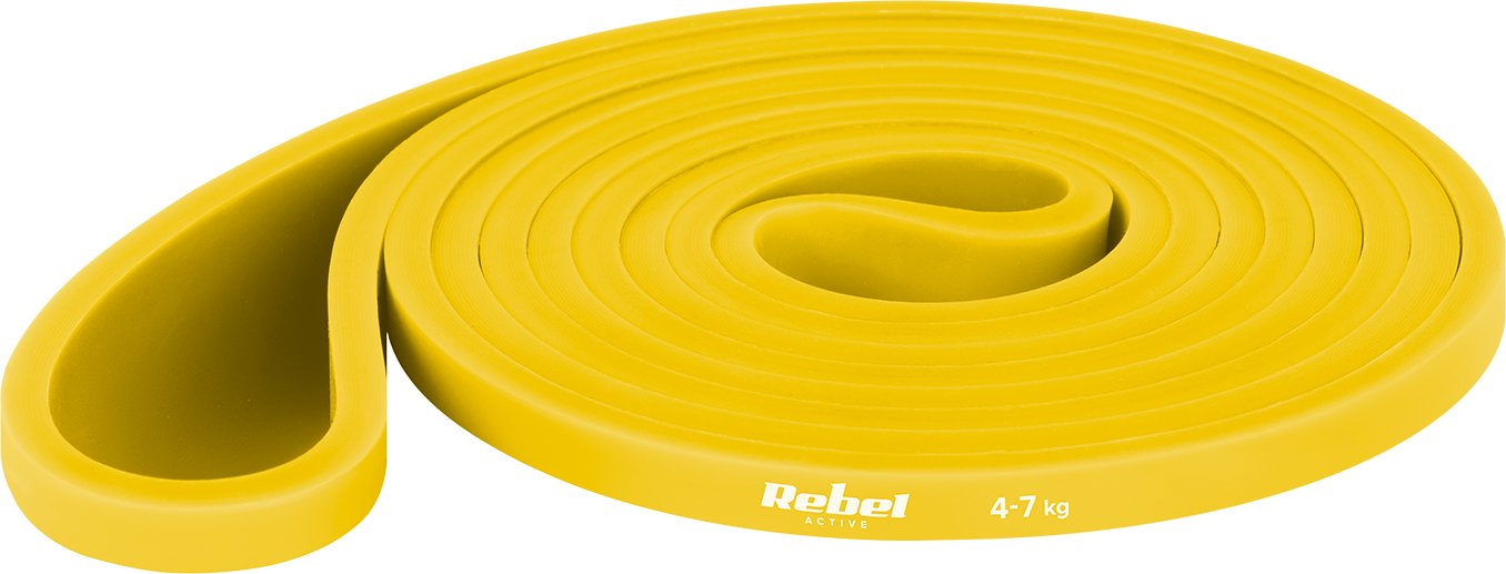 Rebel Guma do ćwiczeń TPE - Power Band PT-1, żółty 4-7 kg