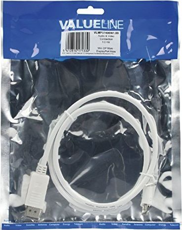 Kabel Value DisplayPort Mini - HDMI Brak danych biały (11.99.5790)