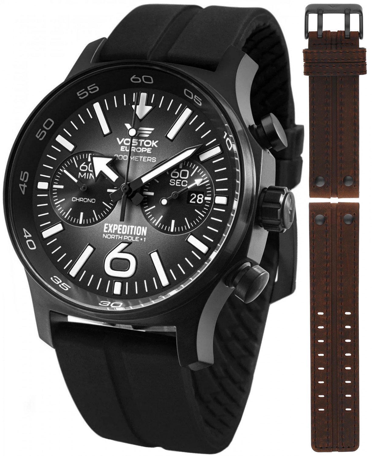 Zegarek męski Vostok Europe 6S21-595C643S czarny