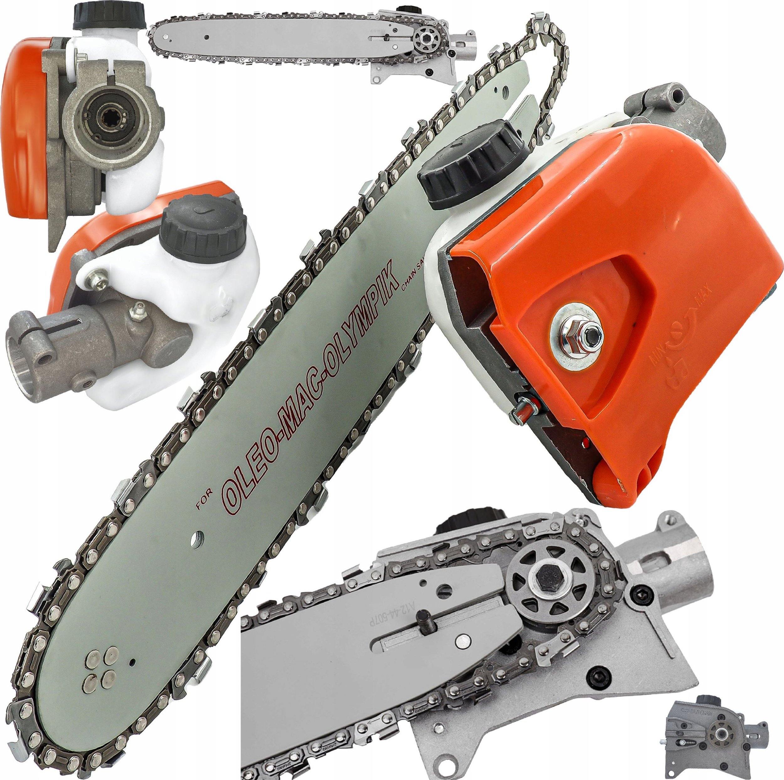 Geko Piła łańcuchowa – przystawka do kosy spalinowej 28mm 9 frezów (16)