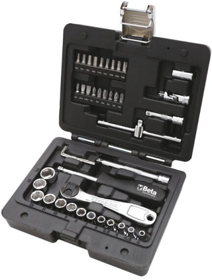 ZESTAW NASADEK 1/4' + BITY I AKCESORIA, 42 CZ.