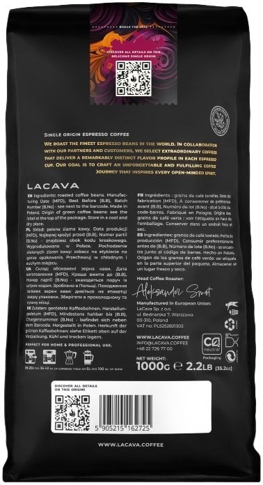 Kawa ziarnista LaCava Kawa ziarnista Tanzania Ngila Estate Espresso 1kg