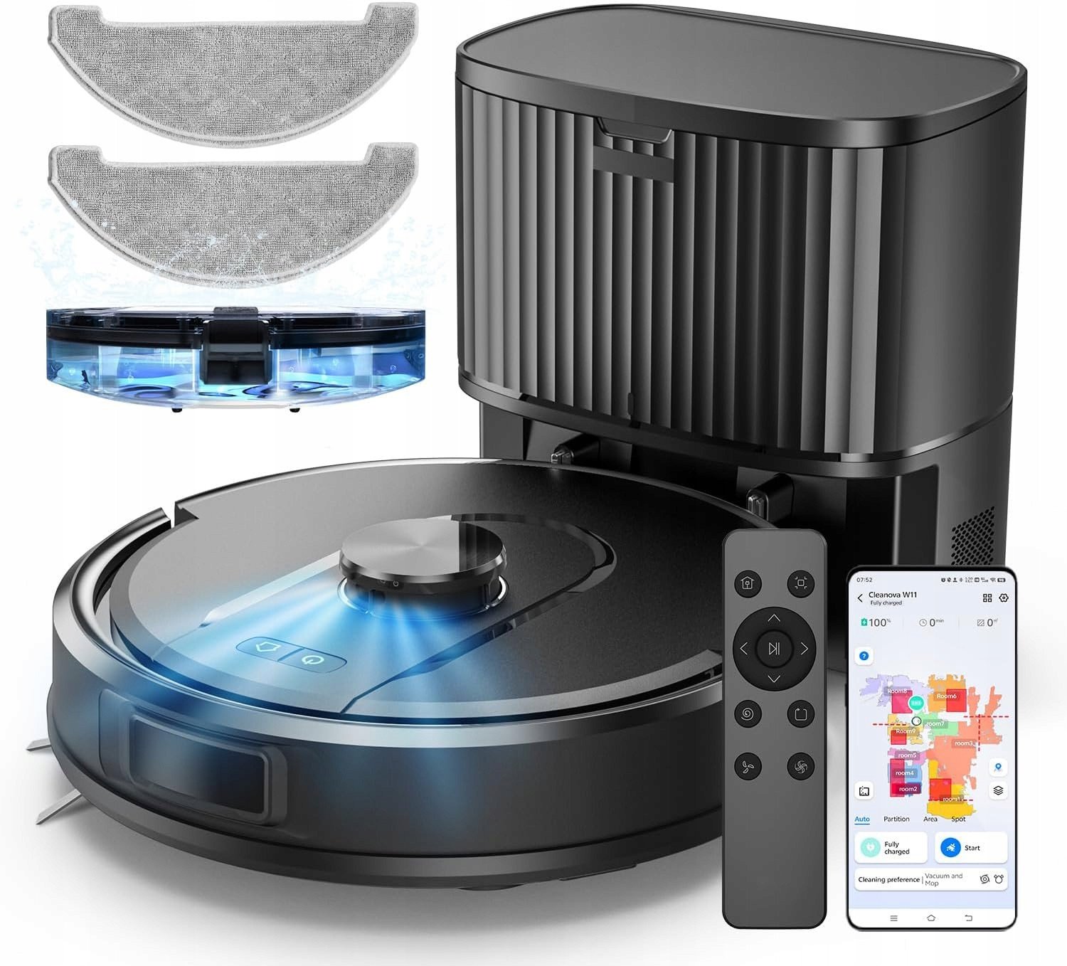 Robot sprzątający Vexilar W11 czas pracy 180 min 5000Pa nowy