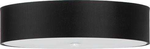 Lampa wisząca Lumes Czarny zwisający żyrandol z abażurem - EX699-Skalo