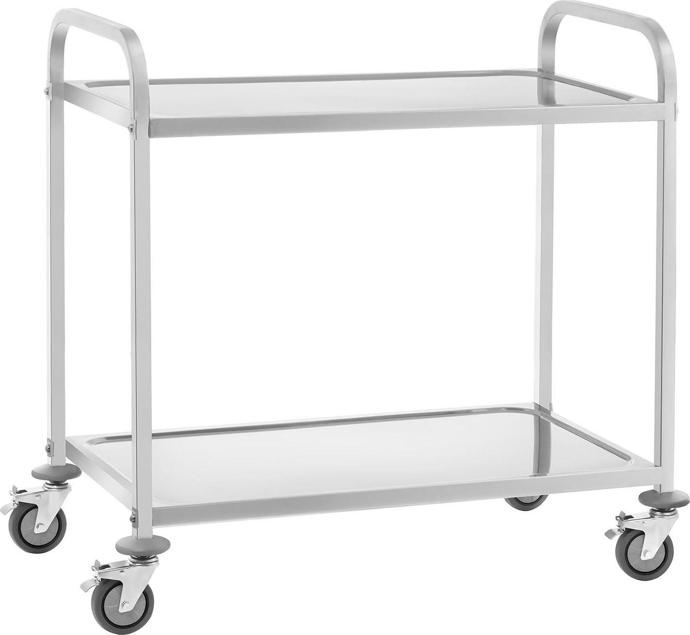 Royal Catering Wózek kelnerski cateringowy 2-półkowy do 160 kg Stal nierdzewna