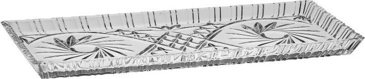 Talerz krystałowy 40 cm Pinwheel prostokątny