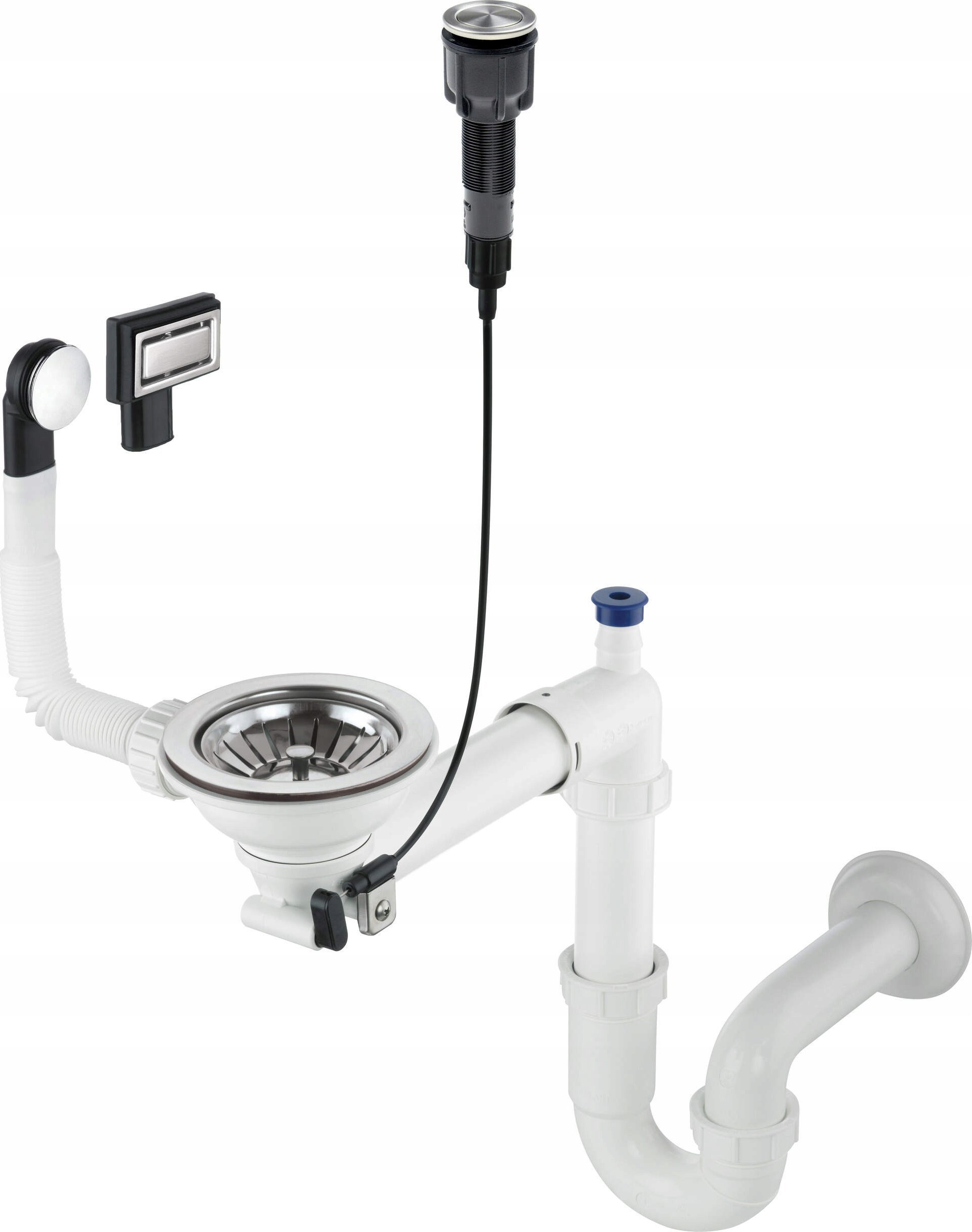 Syfon Deante Syfon do zlewozmywaka granitowego 1-komorowego - Space-Saver