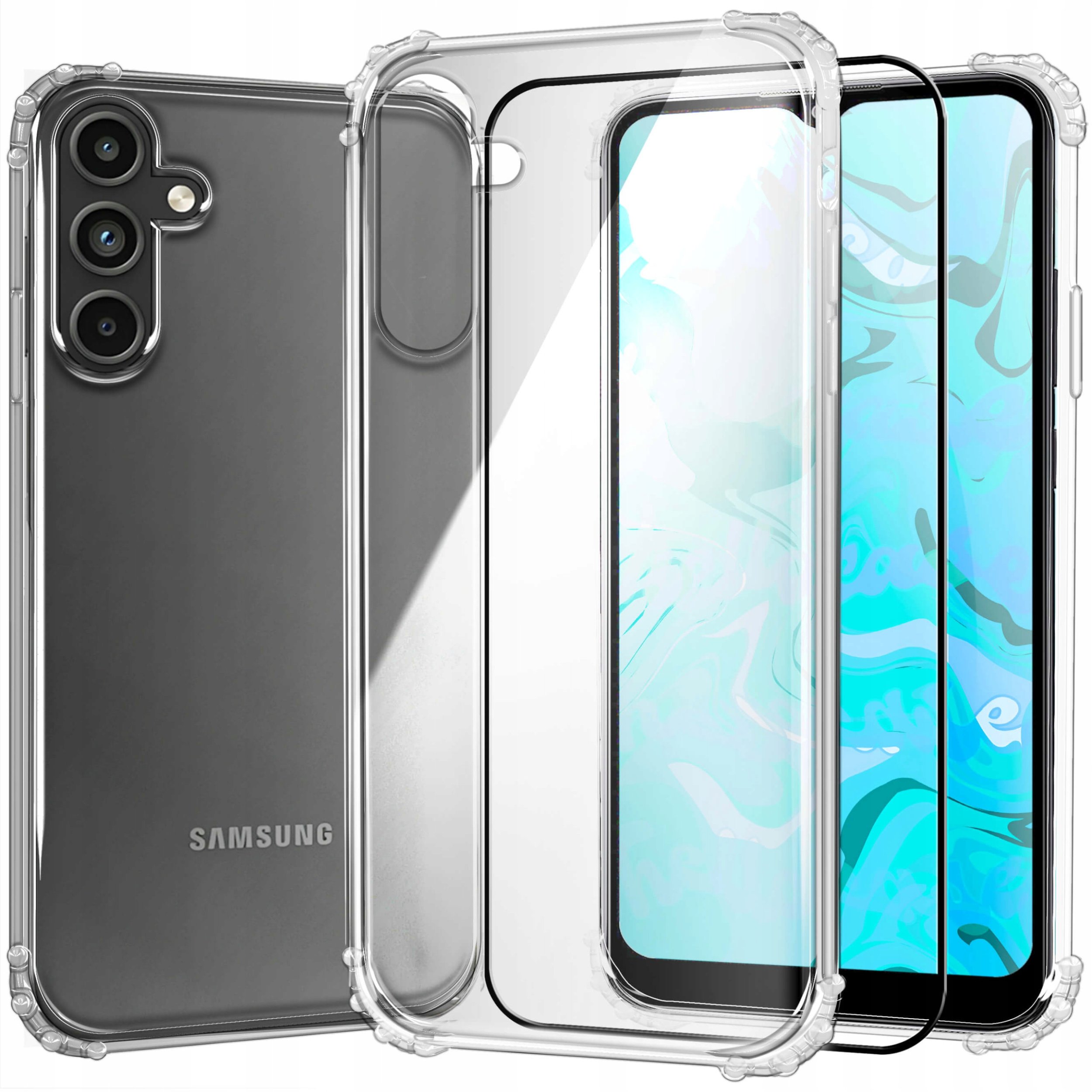 ETUI PANCERNE DO SAMSUNG GALAXY A15 | CASE SILIKON SLIM ANTI SHOCK SZKŁO