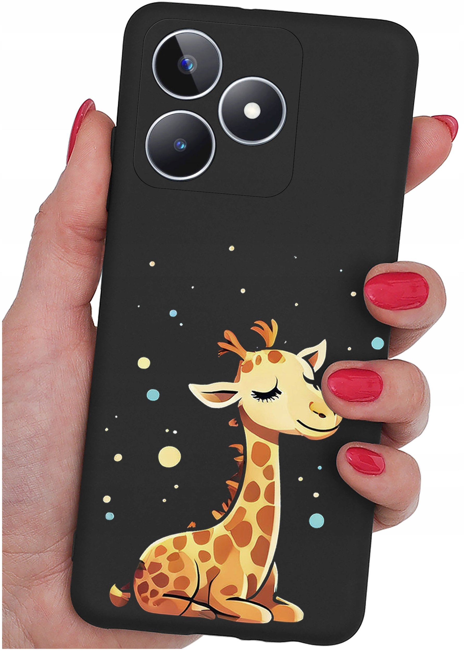 ETUI do Realme C51| C53 WZORY |SILIKONOWE MATT CASE + SZKŁO 9H