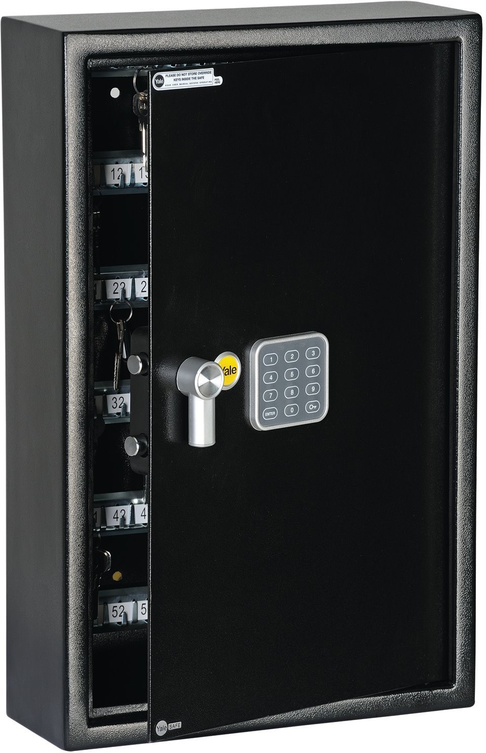 Yale YKB/550/DB1, Wall safe, Black, Electronic, Key, 350 mm, 130 mm