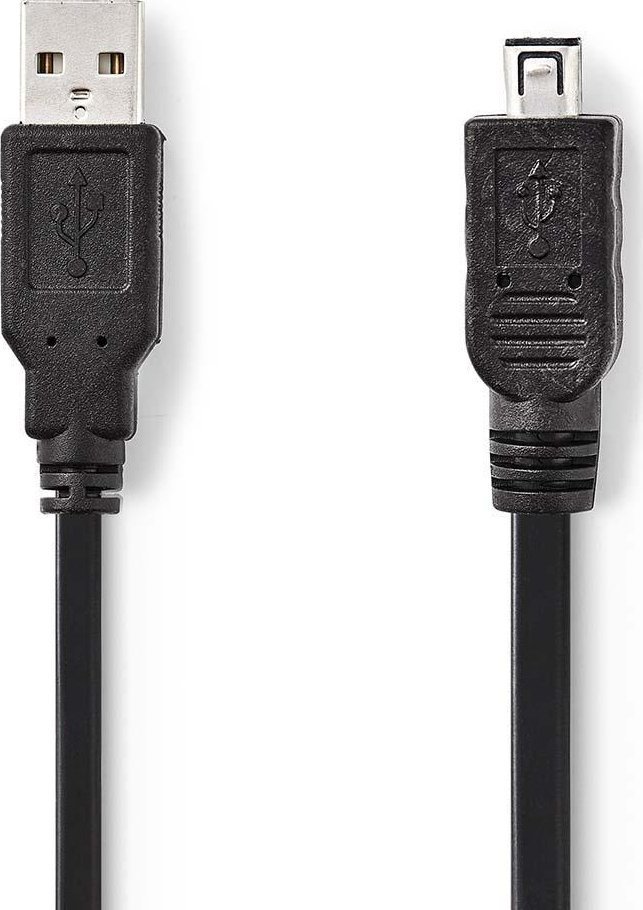 Kabel USB Nedis USB-A - miniUSB 2 m Czarny (CCGP60200BK20)
