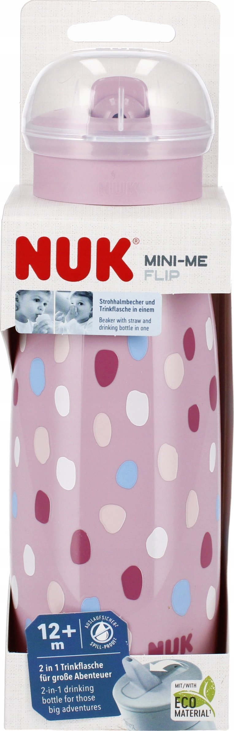 NUK NUK KUBEK 450ML MINI-ME 12M ROZ 10751546 1/6