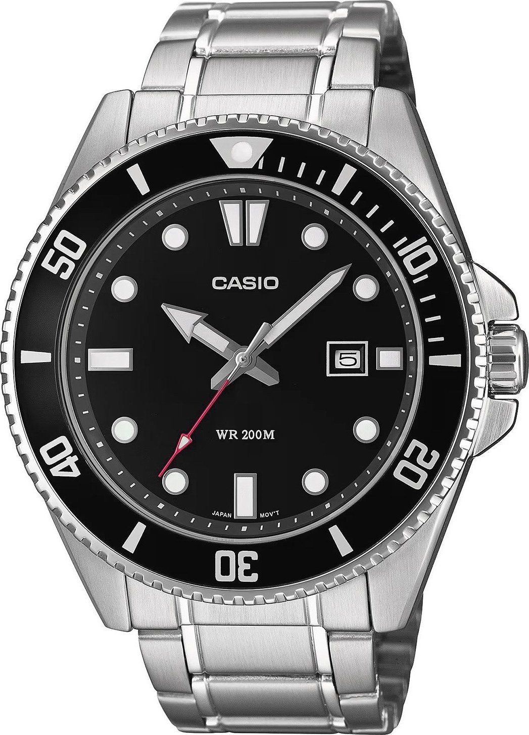 Zegarek Casio Zegarek męski Casio MDV-107D-1A1VEF srebrny