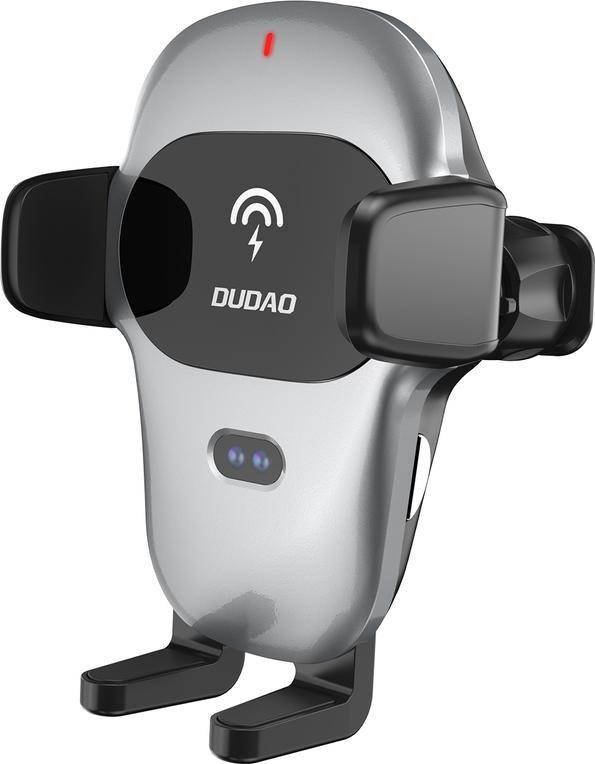 Dudao Dudao uchwyt samochodowy z wbudowaną ładowarką bezprzewodową Qi 15W szary (F20xs)