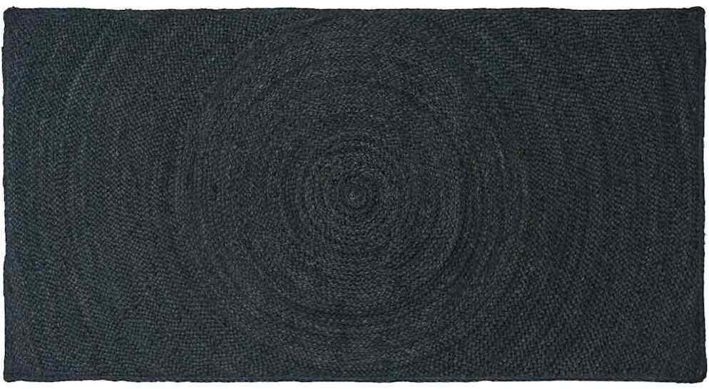 vidaXL Dywan Ciemnoszary 80 x 150 cm Juta