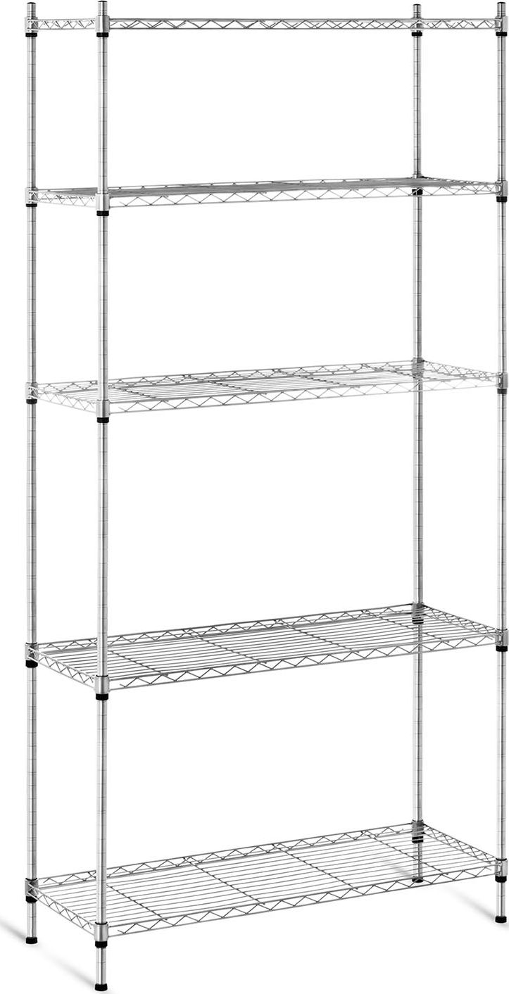 Royal Catering Regał magazynowy druciany ażurowy kolor szary