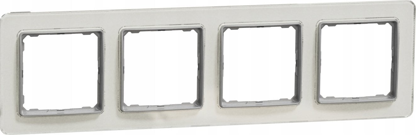 Schneider Electric Sedna Elements, Ramka 4-krotna, szkło białe