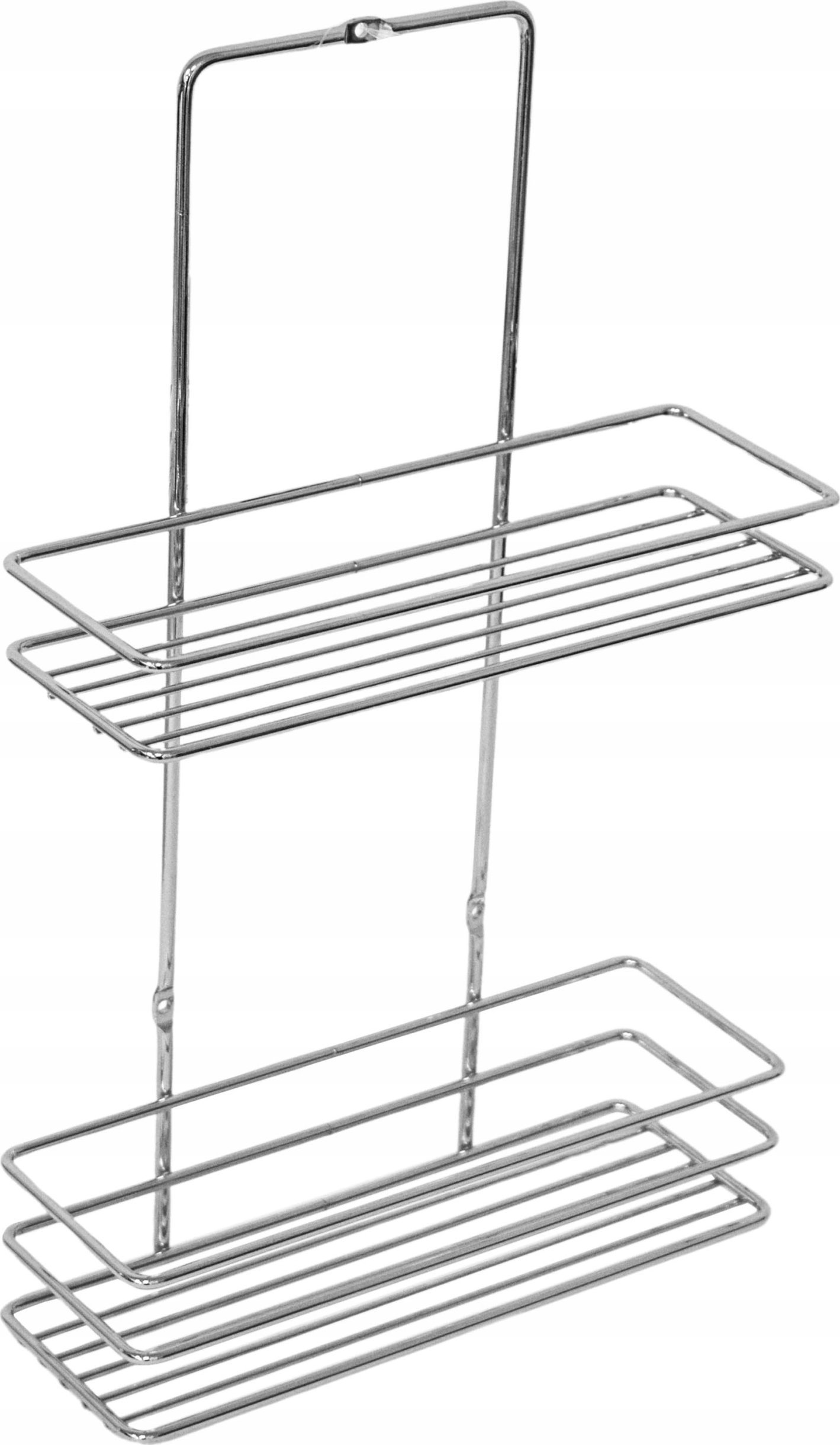 Sepio Półka łazienkowa druciana stalowa srebrna solidna stylowa uniwersalna