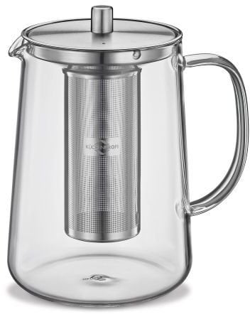Dzbanek do herbaty z zaparzaczem Kuchenprofi Assam, szkło borokrzemowe/stal nierdzewna, 1,2 l