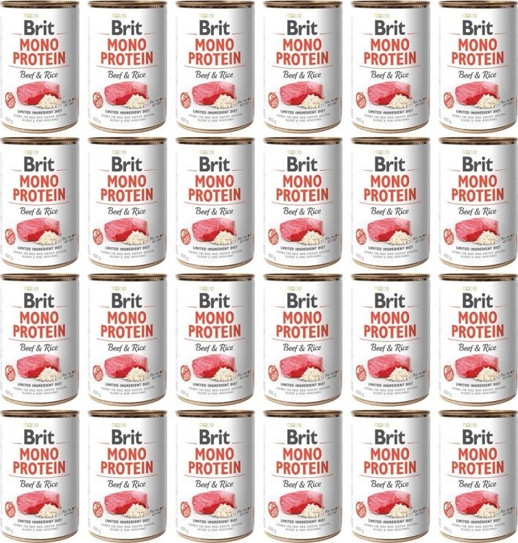 Brit Brit Mono Protein Beef & Rice 24 x 400 g