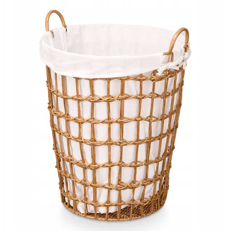 Kosz na pranie z uchwytami, jednokomorowy, 59 cm