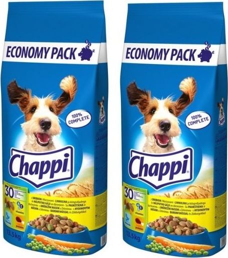 Chappi CHAPPI 2x13,5kg - sucha karma dla psów z drobiem i warzywami