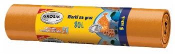 Grosik Worki na śmieci GROSIK 80L 5 SZTUK (ZZA101800)