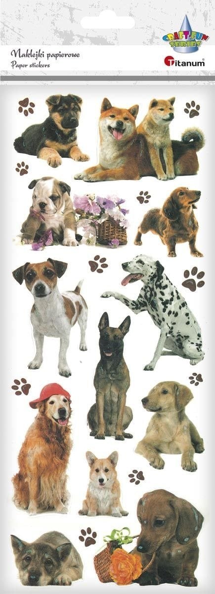 Titanum Naklejki papierowe psy