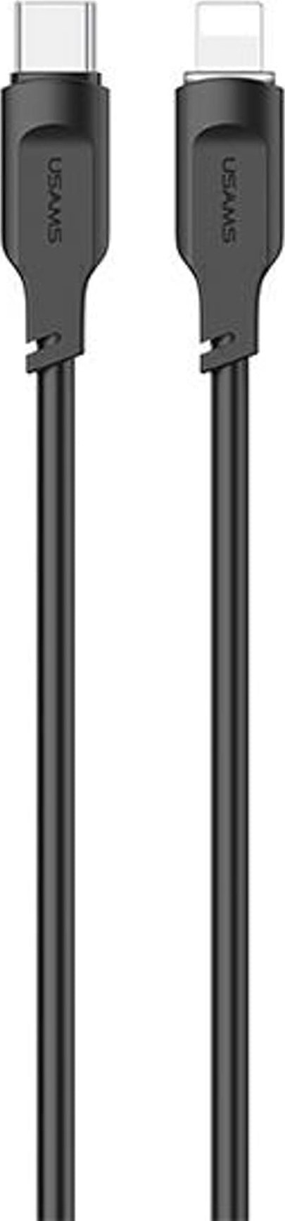 Kabel USB Usams USB-C - Lightning 1.2 m Czarny (brak)