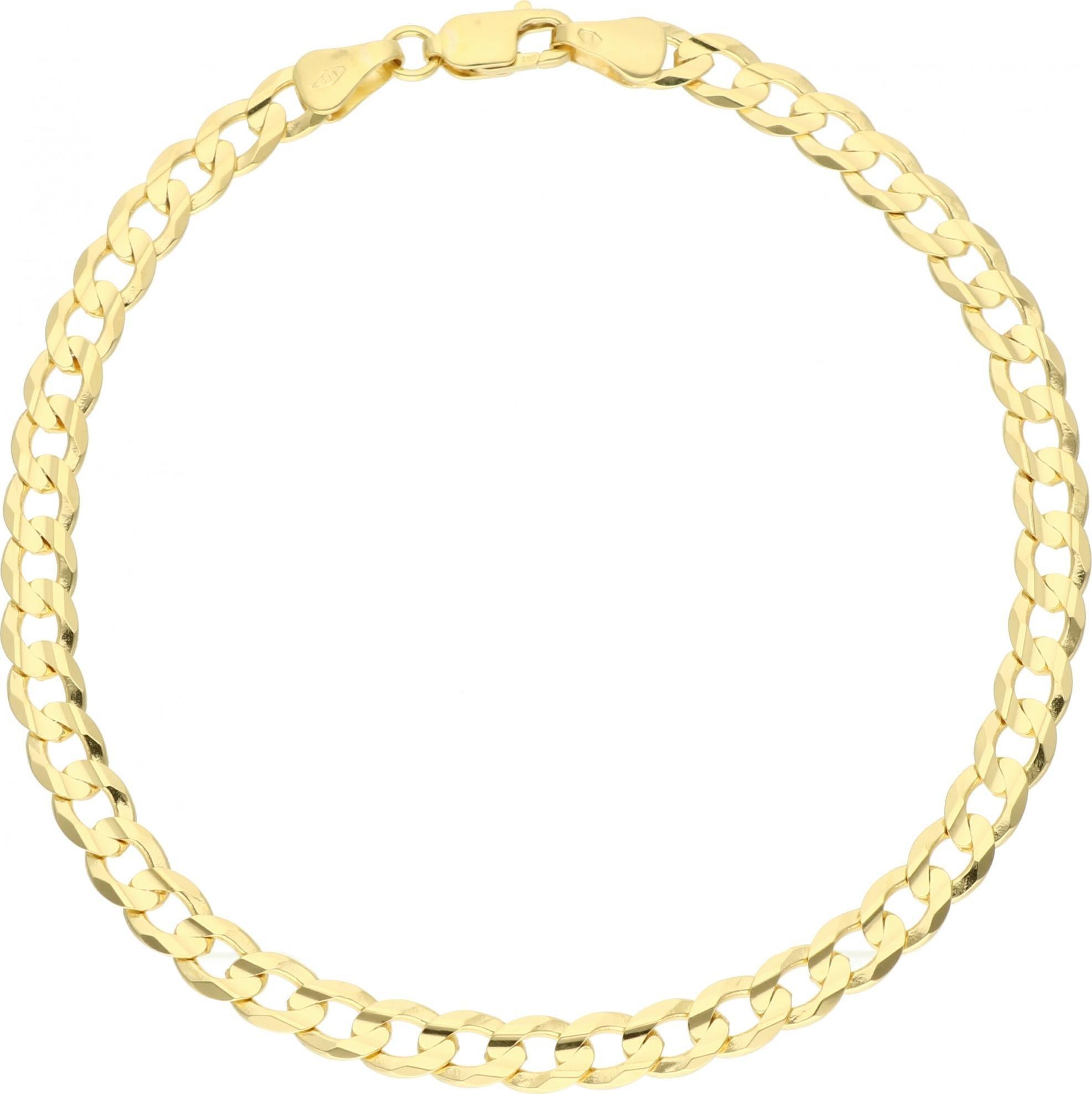 Rosanto Złota pełna bransoletka pancerka 21 cm 585 14k