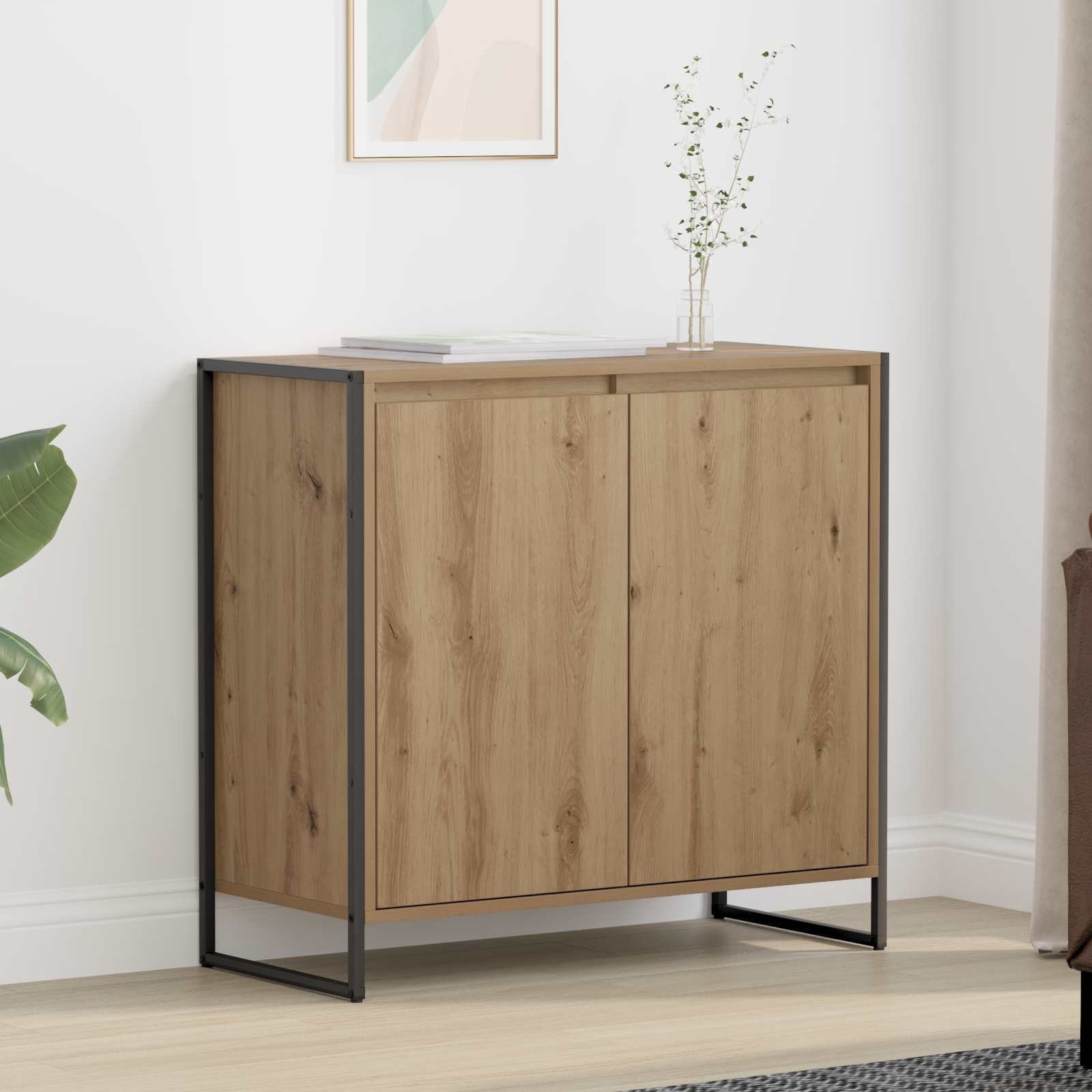 vidaXL Szafka boczna Dąb rzemieślniczy 79 x 36 x 75 cm