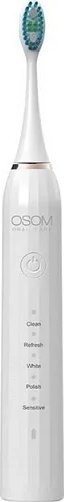 Szczoteczka Osom Oral Care Osom Oral Care Įkraunamas, elektrinis, garsinis dantų šepetėlis, baltas OSOMORALM1WH