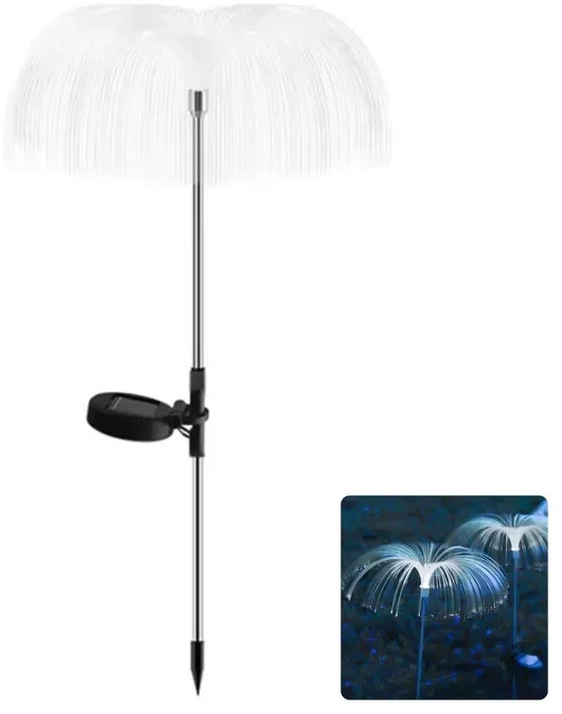 Meduza solarna fontanna zimnego światła lampa ogrodowa wbijana Zimna