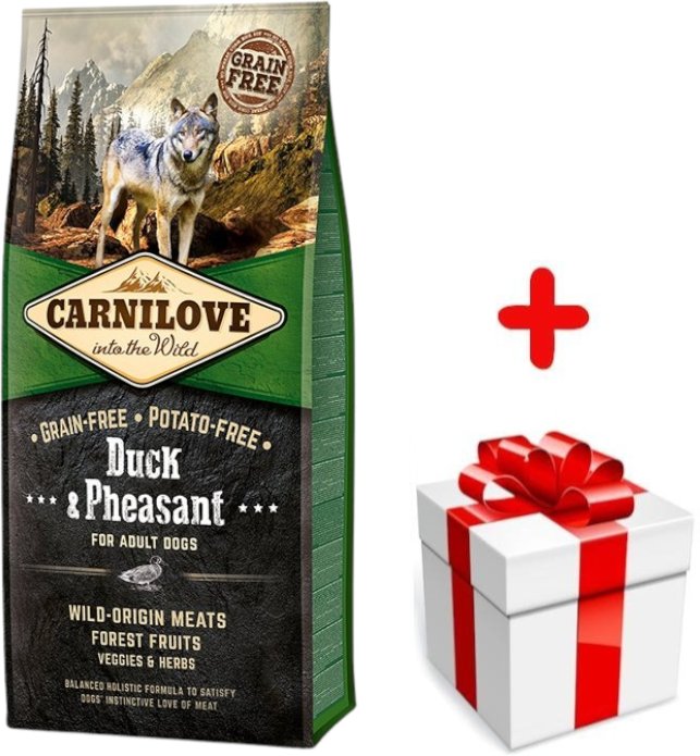 CARNILOVE Duck & Pheasant for Adult 12kg + niespodzianka dla psa GRATIS!