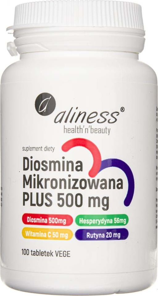 Aliness Aliness Diosmina mikronizowana PLUS 500 mg - 100 tabletek