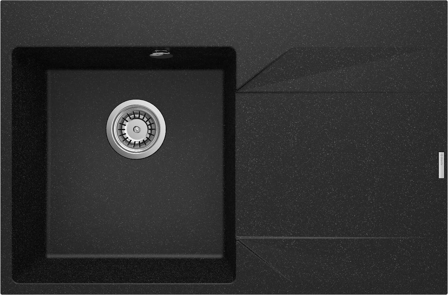 Zlewozmywak granitowy 1-komorowy z ociekaczem - prawy