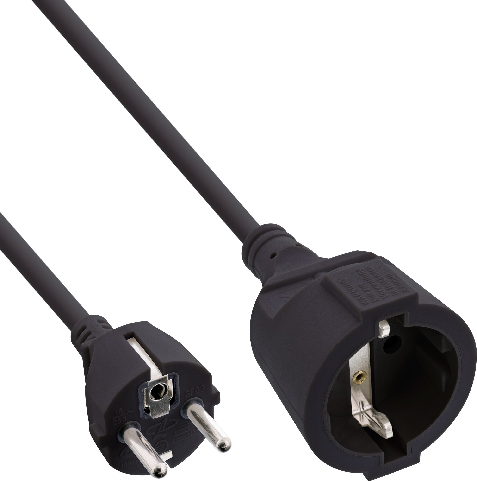 Kabel zasilający InLine InLine® Power Extension Cable Type F black 15m