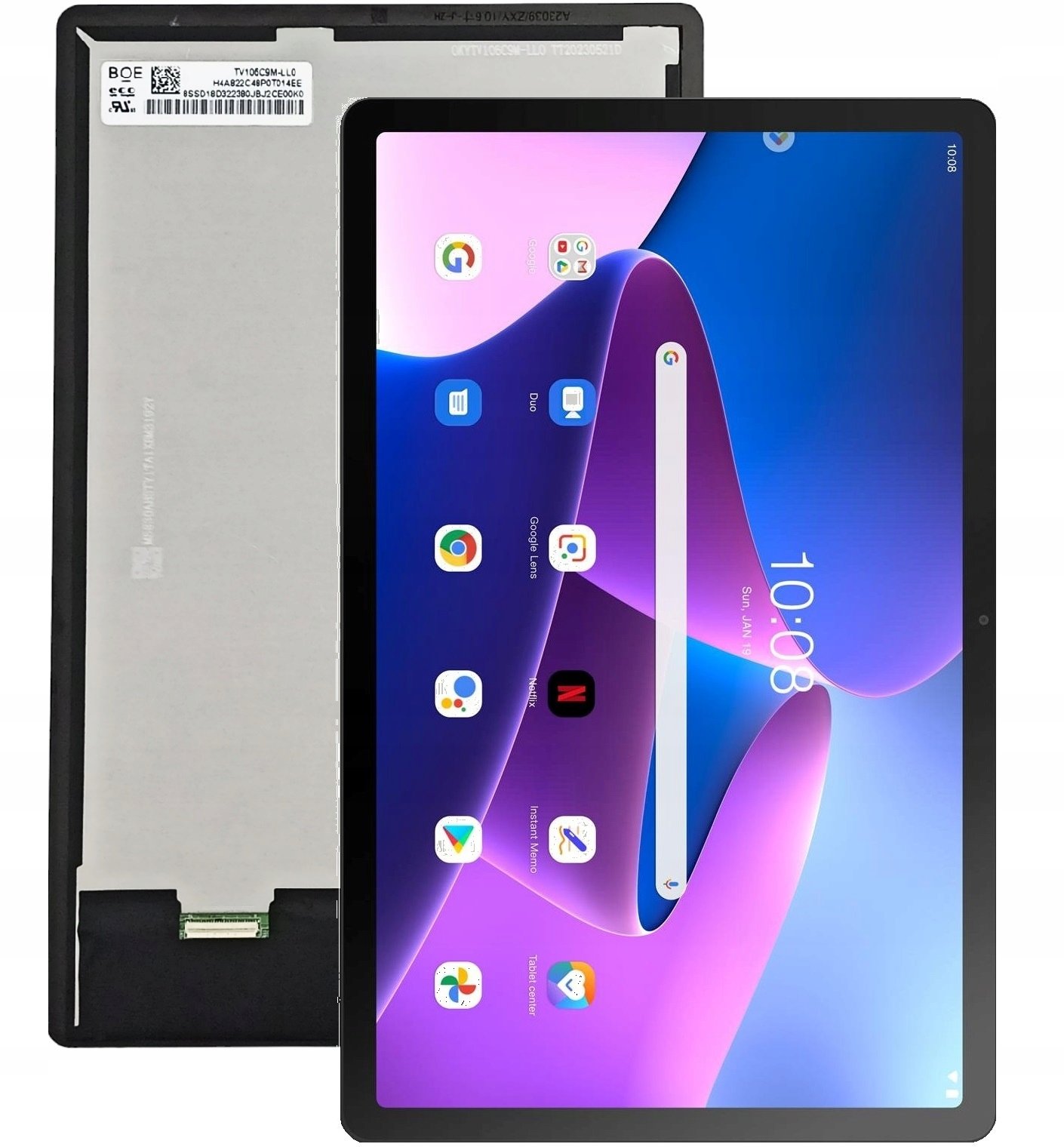 LCD WYŚWIETLACZ DO LENOVO TAB M10 PLUS 3RD TB128 TB125FU ZAAJ0387SE CZARNY (5904858331048)