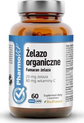 Pharmovit ŻELAZO 60 KAPSUŁEK 22,53 g - PHARMOVIT (CLEAN LABE