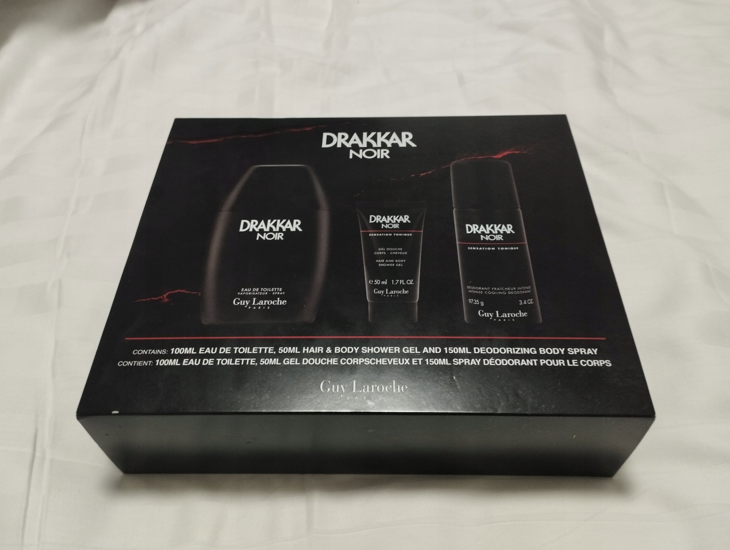 Guy Laroche Set Guy Laroche: Drakkar Noir, Eau De Toilette, For Men, 100 ml + Drakkar Noir, Cleansing, Shower Gel, For All Skin Types, 50 ml + Drakkar