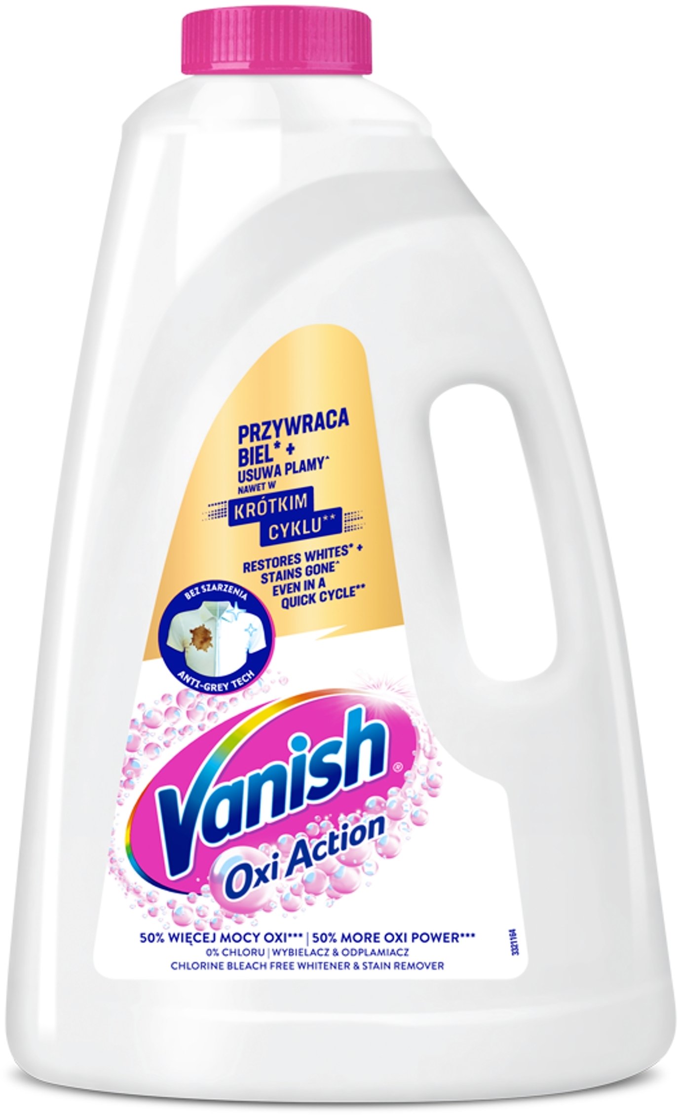 ŻEL ODPLAMIACZ VANISH OXI ACTION WHITE 3L